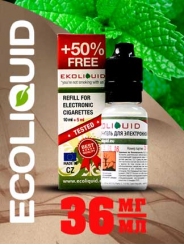 Жидкость для электронных сигарет EcoLiquid Ментол, 15 мл, никотин 36 мг/мл