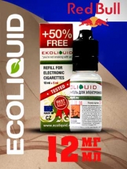 Жидкость для электронных сигарет EcoLiquid РедБулл, 15 мл, никотин 12 мг/мл