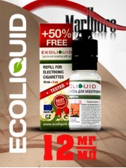 Жидкость для электронных сигарет EcoLiquid Мальборо, 15 мл, никотин 12 мг/мл