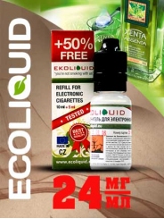 Жидкость для электронных сигарет EcoLiquid Абсент, 15 мл, никотин 24 мг/мл