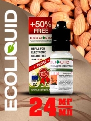 Жидкость для электронных сигарет EcoLiquid Миндаль, 15 мл, никотин 24 мг/мл