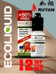 Жидкость для электронных сигарет EcoLiquid Руян, 15 мл, никотин 12 мг/мл
