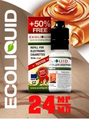 Жидкость для электронных сигарет EcoLiquid Карамель, 15 мл, никотин 24 мг/мл