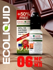 Жидкость для электронных сигарет EcoLiquid Шоколад, 15 мл, никотин 06 мг/мл