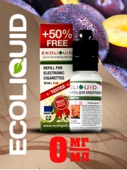 Жидкость для электронных сигарет EcoLiquid Слива, 15 мл, без никотина