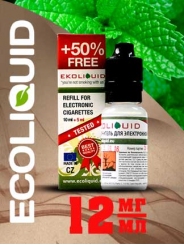 Жидкость для электронных сигарет EcoLiquid Ментол, 15 мл, никотин 12 мг/мл