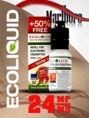 Жидкость для электронных сигарет EcoLiquid Мальборо, 15 мл, никотин 24 мг/мл