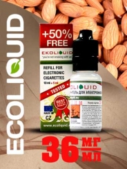 Жидкость для электронных сигарет EcoLiquid Миндаль, 15 мл, никотин 36 мг/мл
