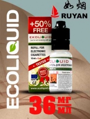 Жидкость для электронных сигарет EcoLiquid Руян, 15 мл, никотин 36 мг/мл