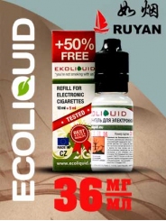 Жидкость для электронных сигарет EcoLiquid Руян, 15 мл, никотин 36 мг/мл