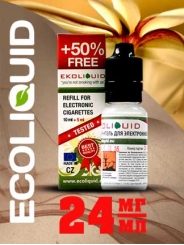 Жидкость для электронных сигарет EcoLiquid Ваниль, 15 мл, никотин 24 мг/мл