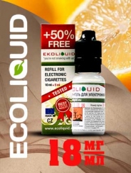 Жидкость для электронных сигарет EcoLiquid Лимон, 15 мл, никотин 18 мг/мл
