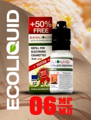Жидкость для электронных сигарет EcoLiquid Мятная дыня, 15 мл, никотин 06 мг/мл