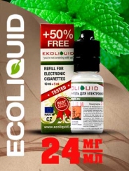 Жидкость для электронных сигарет EcoLiquid Ментол, 15 мл, никотин 24 мг/мл