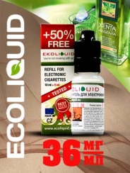 Жидкость для электронных сигарет EcoLiquid Абсент, 15 мл, никотин 36 мг/мл