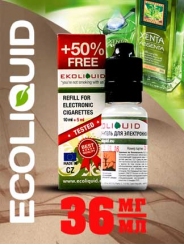 Жидкость для электронных сигарет EcoLiquid Абсент, 15 мл, никотин 36 мг/мл