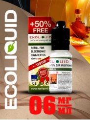 Жидкость для электронных сигарет EcoLiquid Кленовый сироп, 15 мл, никотин 06 мг/мл