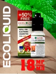 Жидкость для электронных сигарет EcoLiquid Ментол, 15 мл, никотин 18 мг/мл