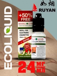 Жидкость для электронных сигарет EcoLiquid Руян, 15 мл, никотин 24 мг/мл