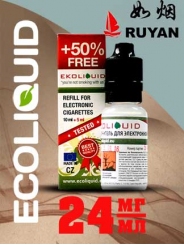 Жидкость для электронных сигарет EcoLiquid Руян, 15 мл, никотин 24 мг/мл