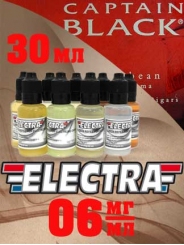 Жидкость для электронных сигарет Electra Capitan Black, 30 мл, никотин 6 мг/мл