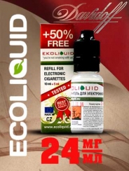 Жидкость для электронных сигарет EcoLiquid Давидофф, 15 мл, никотин 24 мг/мл